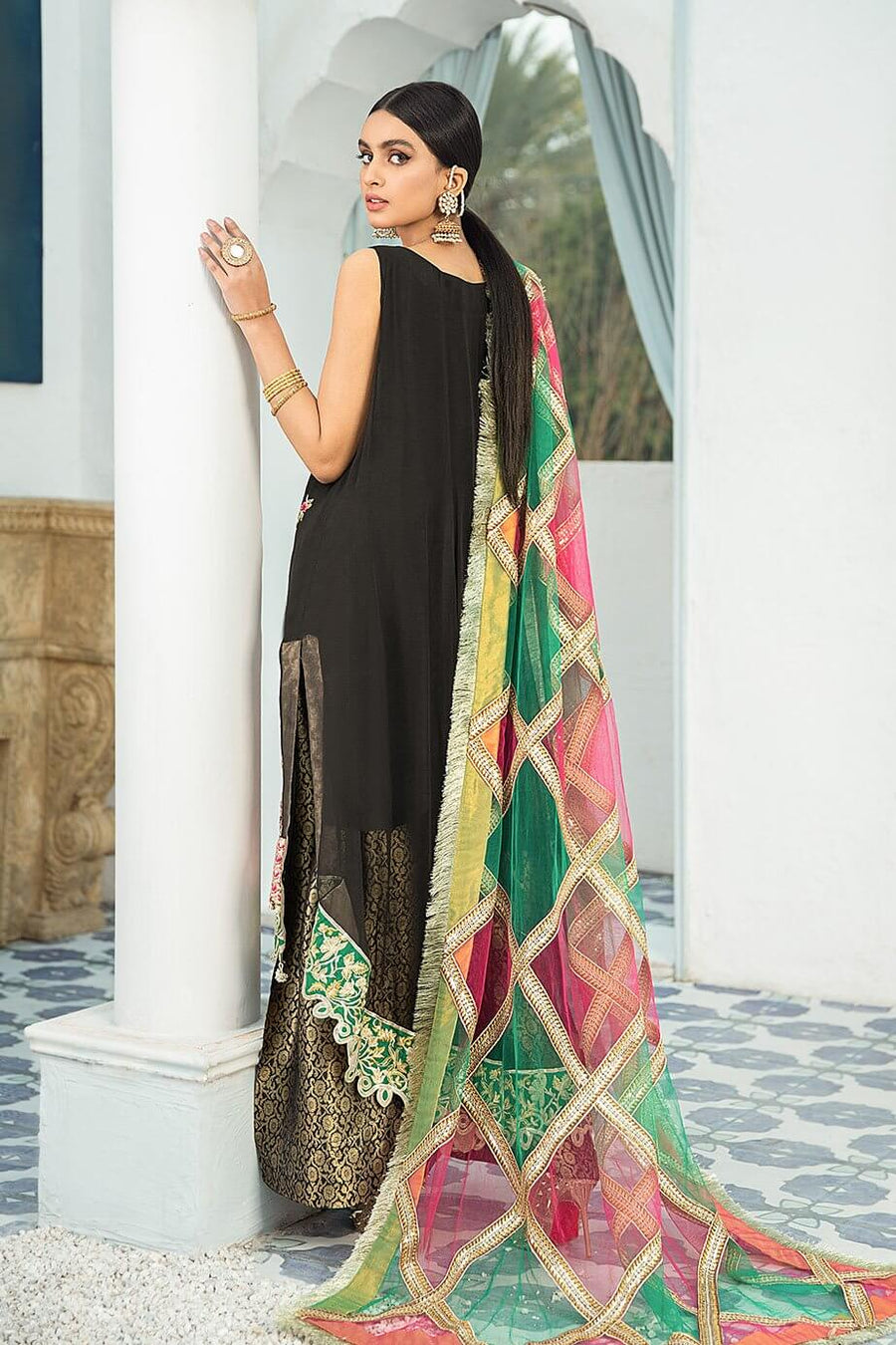 Shamrock Luxury Collection'21 3Pc Unstitched Suit SG-08 Jolly Grand - FaisalFabrics.pk