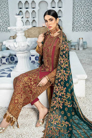 Shamrock Luxury Collection'21 3Pc Unstitched Suit SG-09 You're Fancied - FaisalFabrics.pk