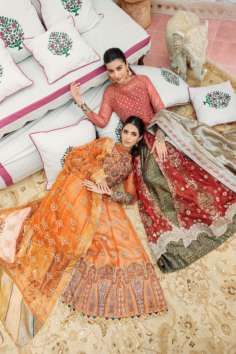 Mirha Anchal Festive Embroidered Unstitched Formal Suit - SHANASAI