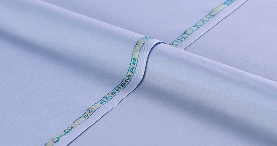 Nasheman by Mohtaram Fabrics Men’s Wash & Wear Suit - Sky Blue