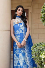 Sable Vogue Embroidered Luxury Lawn Unstitched 3 Piece Suit - Nebula