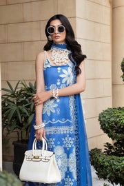 Sable Vogue Embroidered Luxury Lawn Unstitched 3 Piece Suit - Nebula