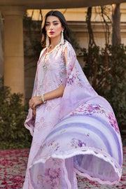 Sable Vogue Embroidered Luxury Lawn Unstitched 3 Piece Suit - Iris