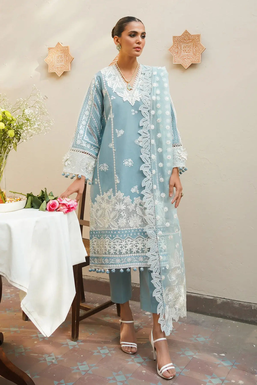 Baroque Fashion Embroidered Lawn Unstitched 3Piece Suit SL10-D03