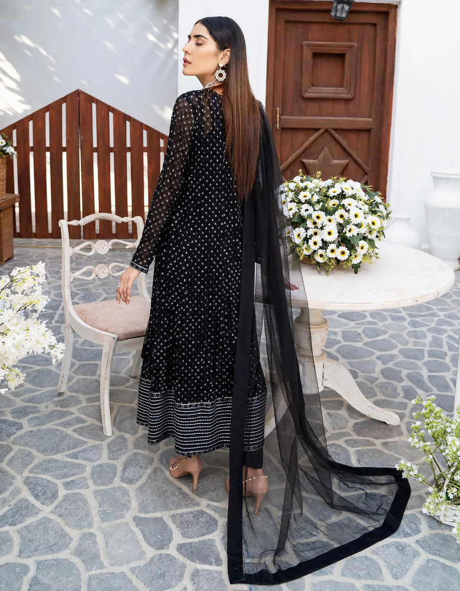 SIFA Luxury Pret Vol-02 Embroidered Formal Suit - SMOKE PINE