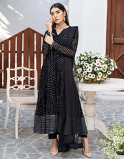 SIFA Luxury Pret Vol-02 Embroidered Formal Suit - SMOKE PINE