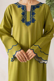 Nuriyaa Winter Tale Embroidered Pret Slub Khaddar 2pc Suit - SOPHIA - FaisalFabrics.pk