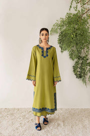 Nuriyaa Winter Tale Embroidered Pret Slub Khaddar 2pc Suit - SOPHIA - FaisalFabrics.pk