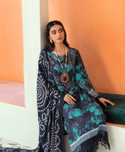 NUREH Signature Unstitched Printed Linen 3Pc Suit SP-20