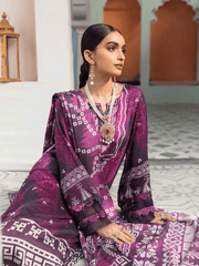 NUREH Signature Unstitched Printed Linen 3Pc Suit SP-21