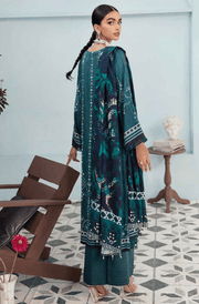NUREH Signature Unstitched Printed Linen 3Pc Suit SP-24