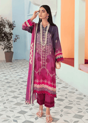 NUREH Signature Unstitched Printed Linen 3Pc Suit SP-25