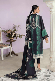 NUREH Signature Unstitched Printed Linen 3Pc Suit SP-26
