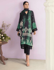 NUREH Signature Unstitched Printed Linen 3Pc Suit SP-26