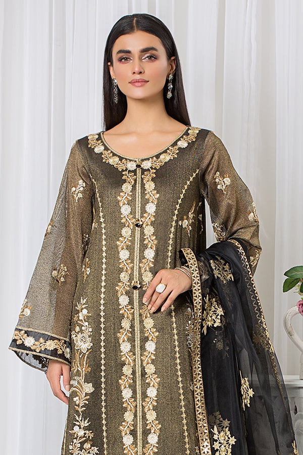 Imrozia Serene Premium Embroidered Pret 3Pc Suit SP-33 Midnight