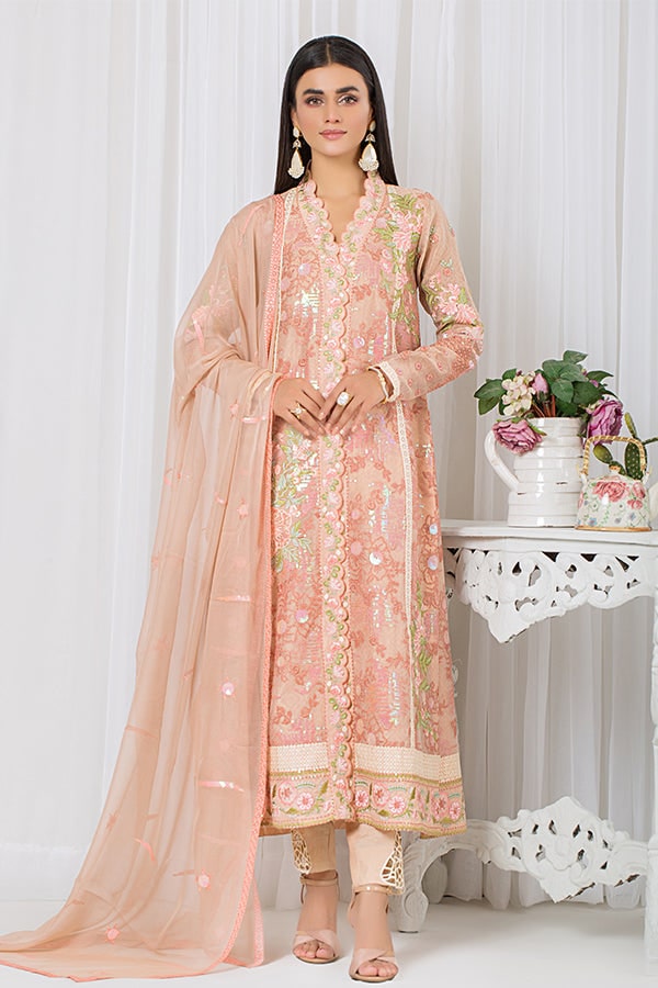 Imrozia Serene Premium Embroidered Pret 3Pc Suit SP-34 French Knot