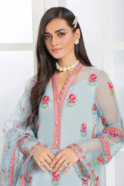 Imrozia Serene Premium Embroidered Pret 3Pc Suit SP-35 Aqua