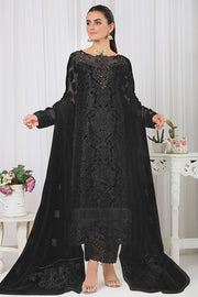 Imrozia Serene Premium Embroidered Pret 3Pc Suit SP-37 Delice Blanc (Black)