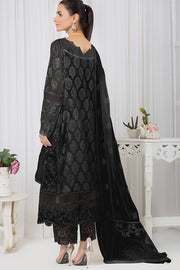 Imrozia Serene Premium Embroidered Pret 3Pc Suit SP-37 Delice Blanc (Black)