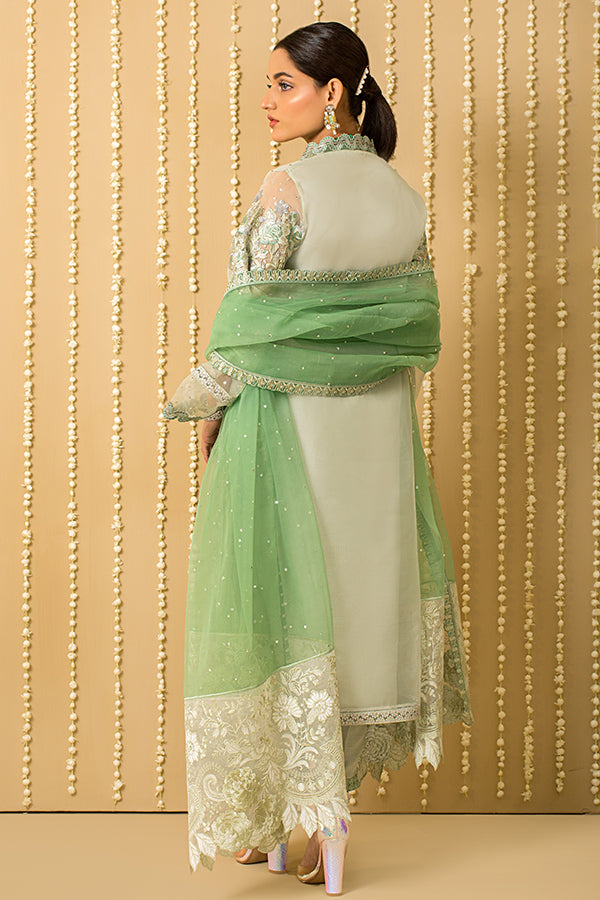 Serene Premium Embroidered Pret 3Pc Suit SP-40 Ravishing Mint