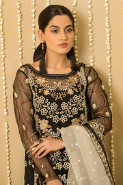 Serene Premium Embroidered Pret 3Pc Suit SP-41 Black