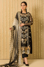 Serene Premium Embroidered Pret 3Pc Suit SP-41 Black