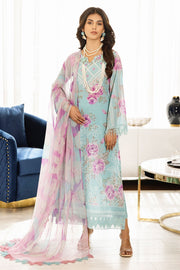 NUREH Signature Printed Lawn Unstitched 3 Piece Suit SP-43