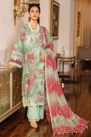 NUREH Signature Printed Lawn Unstitched 3 Piece Suit SP-45