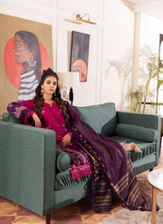 NUREH Signature Unstitched Printed Lawn 3 Piece Suit SP-50