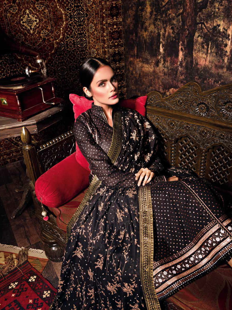 Gul Ahmed Summer Lawn 2021 Unstitched Embroidered 3Pc Suit SP01 - FaisalFabrics.pk