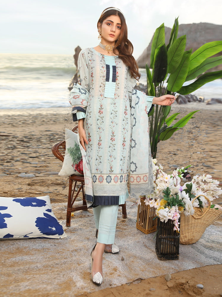 Regalia Salina Printed Lawn Unstitched 3 Piece Suit SPLEE-12