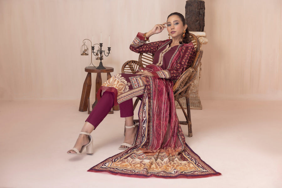 Regalia Salina Vol-03 Unstitched Printed Lawn 3Pc Suit SPLV3-13