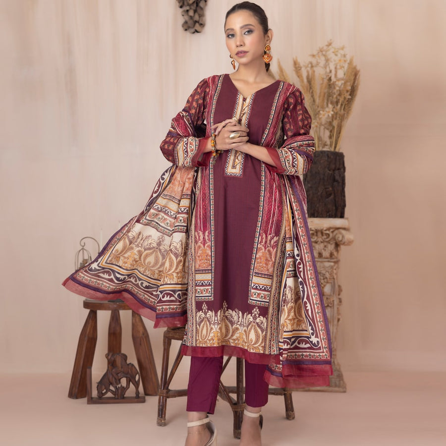 Regalia Salina Vol-03 Unstitched Printed Lawn 3Pc Suit SPLV3-13