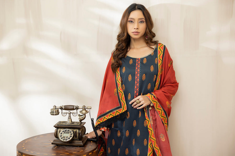 Regalia Salina Vol-03 Unstitched Printed Lawn 3Pc Suit SPLV3-03