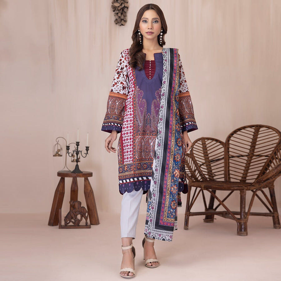 Regalia Salina Vol-03 Unstitched Printed Lawn 3Pc Suit SPLV3-05