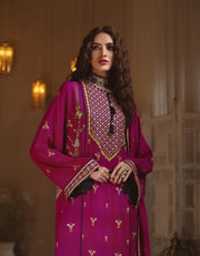 Rayon by Sifa Embroidered Winter 3Pc Unstitched Suit SR21-01 Iris - FaisalFabrics.pk