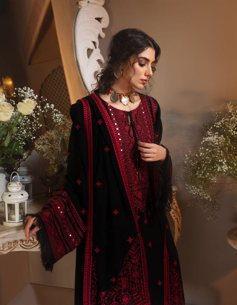 Rayon by Sifa Embroidered Winter 3Pc Unstitched Suit SR21-02 Salvia