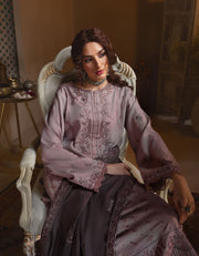 Rayon by Sifa Embroidered Winter 3Pc Unstitched Suit SR21-05 Mauve Petal - FaisalFabrics.pk