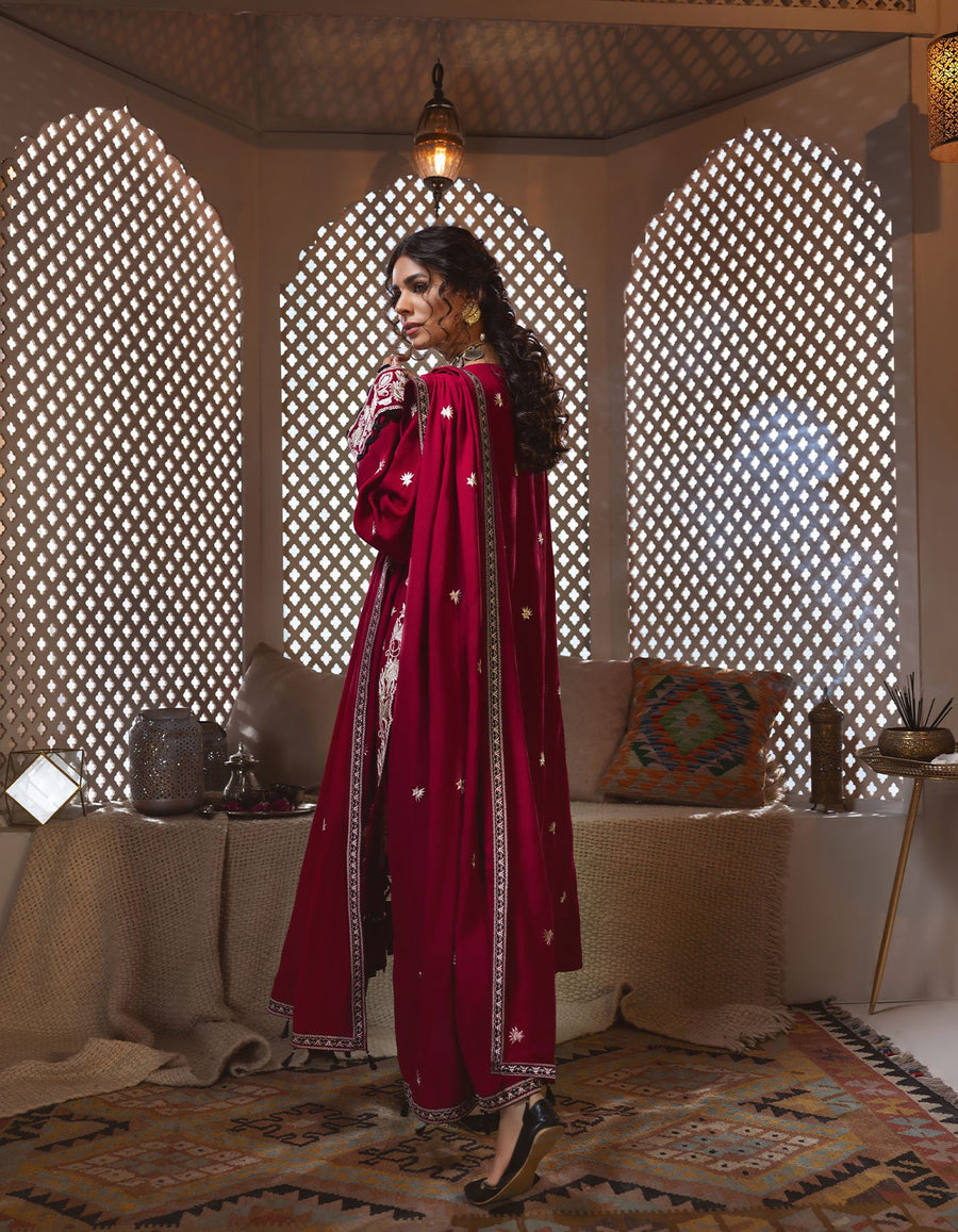 Rayon by Sifa Embroidered Winter 3Pc Unstitched Suit SR21-06 Yarrow Twirl - FaisalFabrics.pk