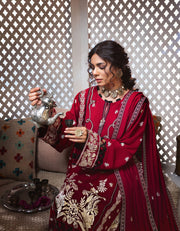 Rayon by Sifa Embroidered Winter 3Pc Unstitched Suit SR21-06 Yarrow Twirl - FaisalFabrics.pk