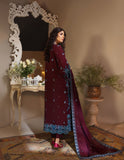 Rayon by Sifa Embroidered Winter 3Pc Unstitched Suit SR21-08 Plum Wine - FaisalFabrics.pk