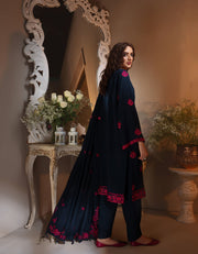 Rayon by Sifa Embroidered Winter 3Pc Unstitched Suit SR21-09 French Pink - FaisalFabrics.pk
