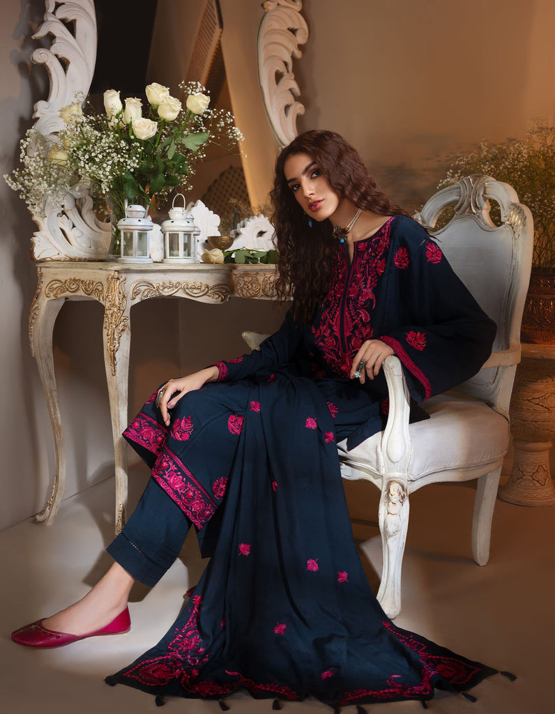 Rayon by Sifa  Embroidered  Suits Unstitched 3 Piece SF21RW SR21-10 Carnation - Winter Collection