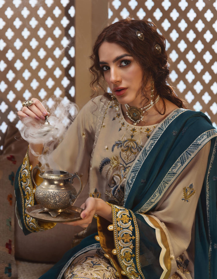 Rayon by Sifa Embroidered Winter 3Pc Unstitched Suit SR21-11 Orchid Haze - FaisalFabrics.pk