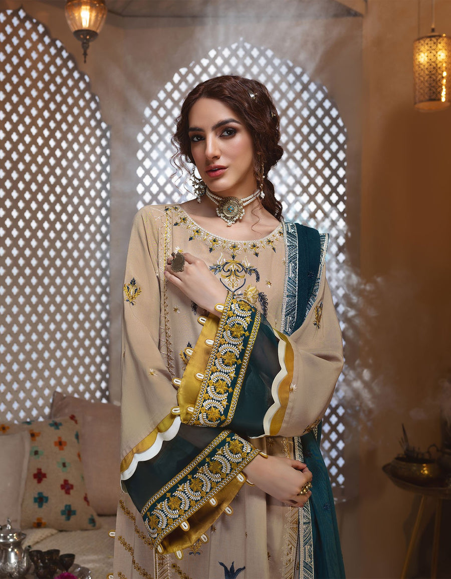 Rayon by Sifa Embroidered Winter 3Pc Unstitched Suit SR21-11 Orchid Haze - FaisalFabrics.pk