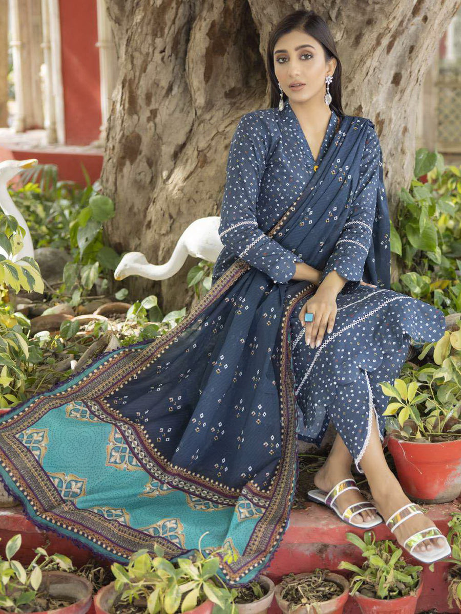 Regalia Salina Special Edition Unstitched Printed Lawn 3Pc Suit SS-04