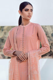Alkaram Spring Summer Vol-01 Foil Slub Lawn 3pc Suit SS-16.1-21-Pink - FaisalFabrics.pk