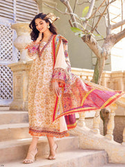 GulAhmed Summer Premium Embroidered Silk Jacquard 3Pc Suit SSM-32021