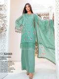 GulAhmed Summer Premium Embroidered Lawn Unstitched 3Pc Suit ST-32001