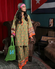 Maria Osama Khan Retro Ready to Wear 2Pc Suit - SUSAN